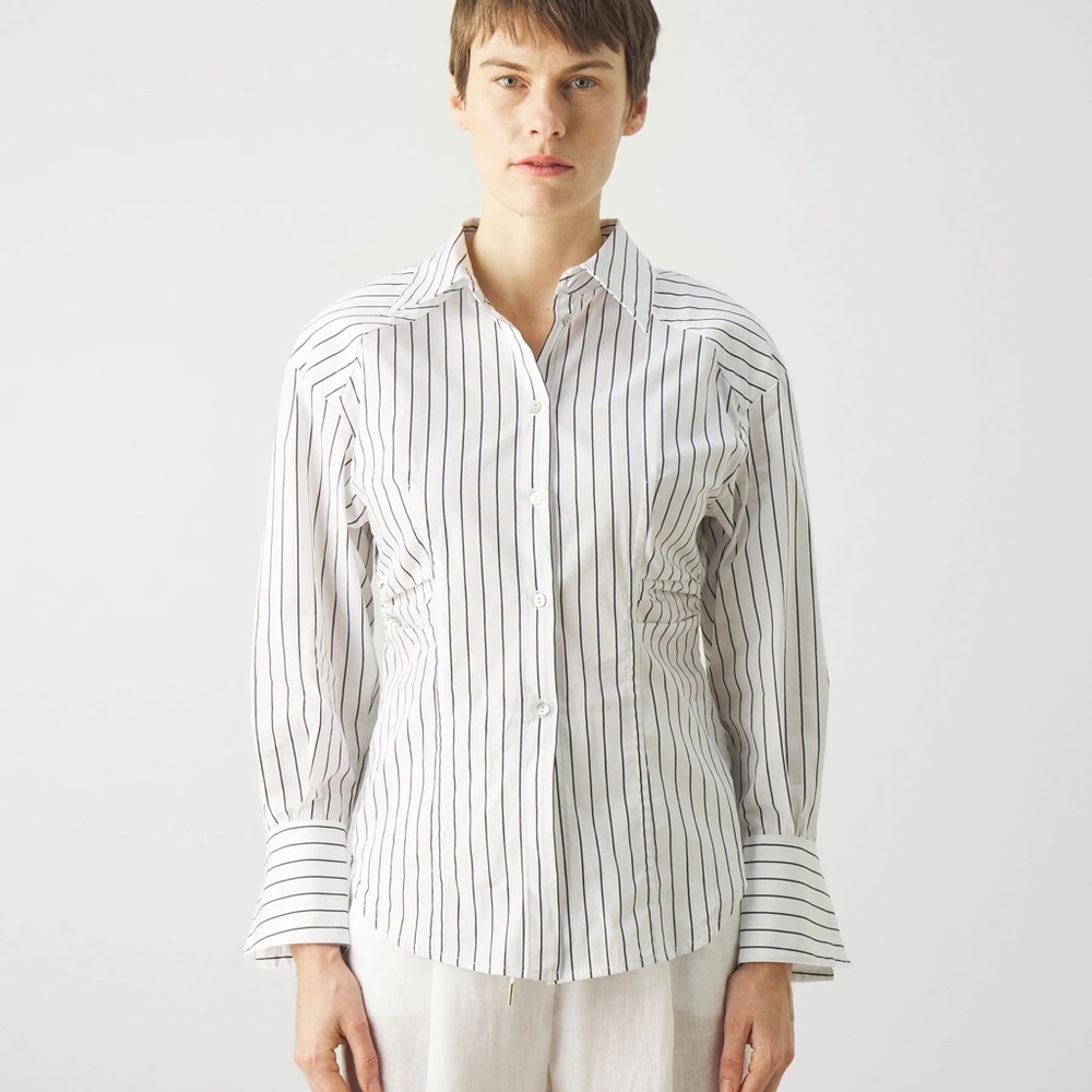 Marcella sport Striped Button-Up Shirt